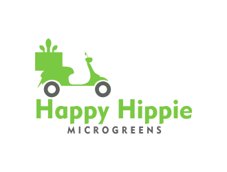 Happy Hippie Microgreens logo design by Meyda