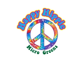 Happy Hippie Microgreens logo design by KapTiago