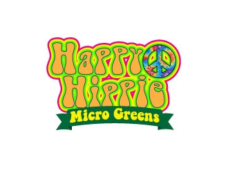 Happy Hippie Microgreens logo design by KapTiago