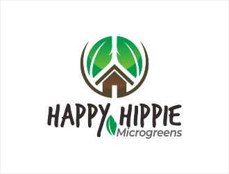Happy Hippie Microgreens logo design by biant_art
