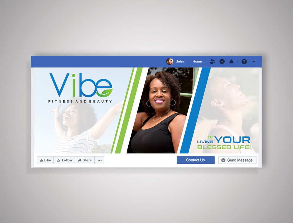 Vibe Fitness and Beauty  logo design by fritsB