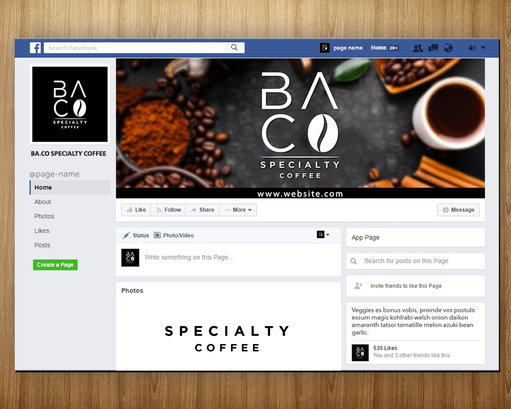 BA.CO Specialty Coffee logo design by MastersDesigns