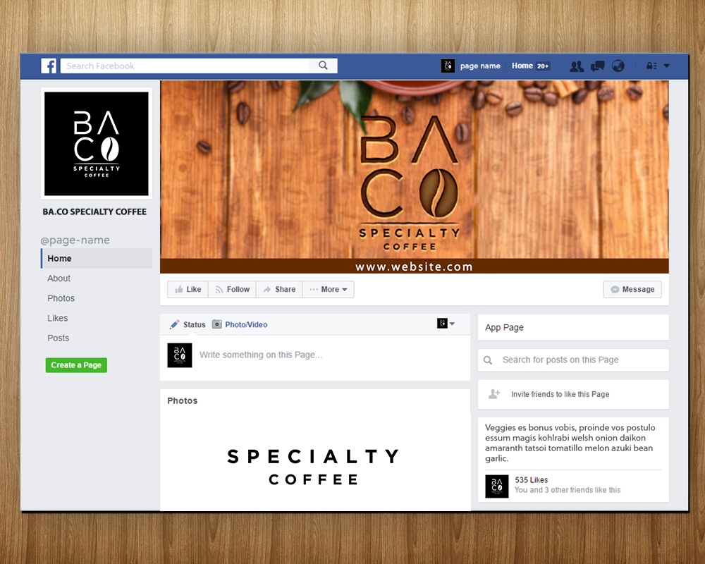 BA.CO Specialty Coffee logo design by MastersDesigns