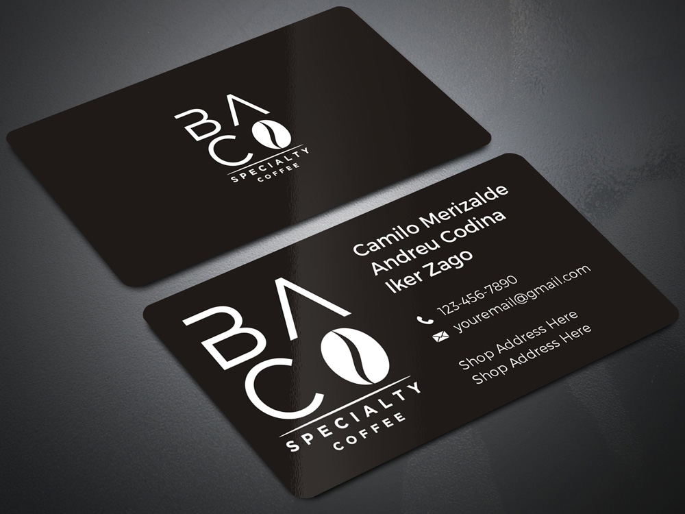 BA.CO Specialty Coffee logo design by Gelotine
