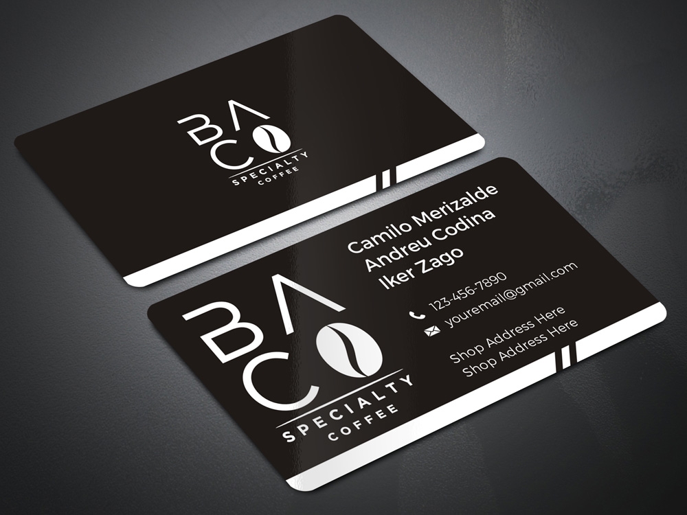 BA.CO Specialty Coffee logo design by Gelotine