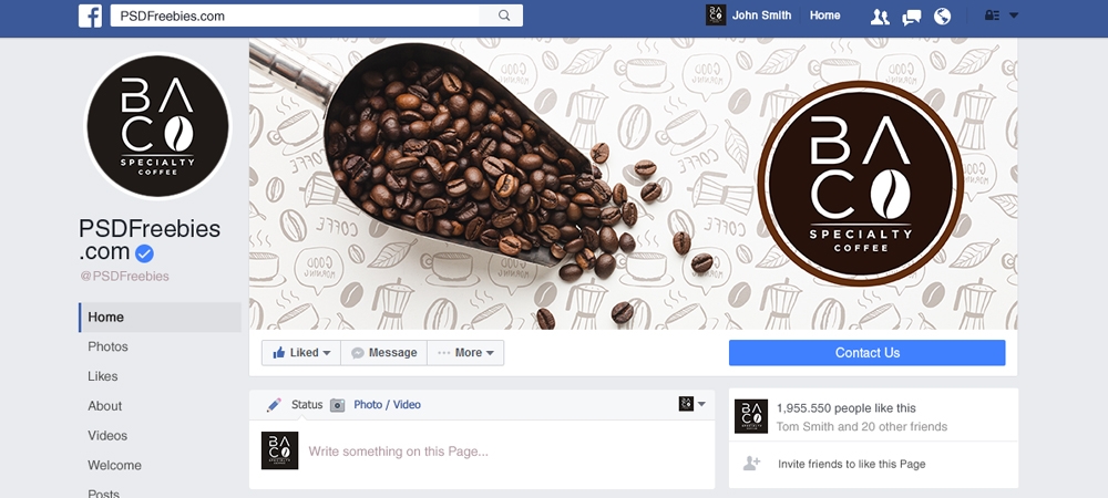 BA.CO Specialty Coffee logo design by Gelotine