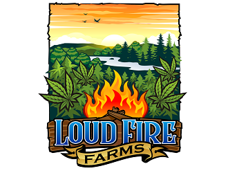 Loud Fire Farms logo design by haze