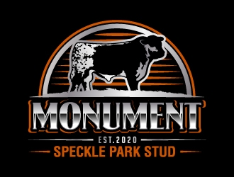 Monument Speckle Park Stud logo design by jaize