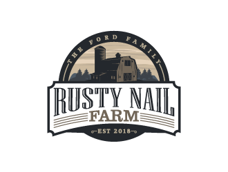 Rusty Nail Farm logo design by yans