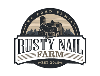 Rusty Nail Farm logo design by yans