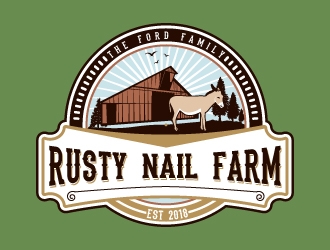 Rusty Nail Farm logo design by uttam