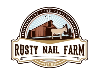 Rusty Nail Farm logo design by uttam