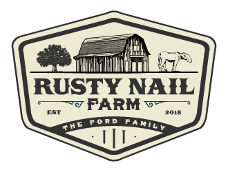 Rusty Nail Farm logo design by Ultimatum
