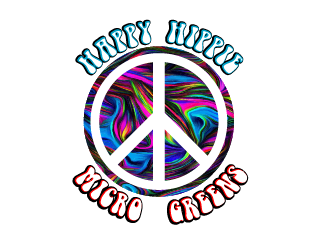 Happy Hippie Microgreens logo design by axel182