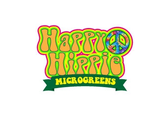 Happy Hippie Microgreens logo design by KapTiago