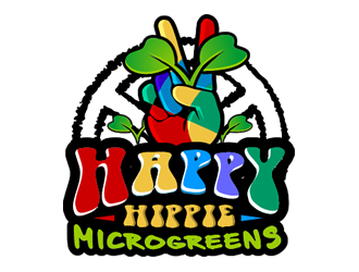 Happy Hippie Microgreens logo design by Coolwanz