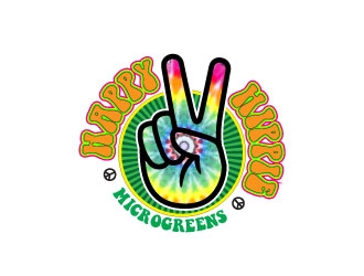 Happy Hippie Microgreens logo design by KapTiago
