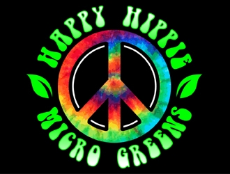 Happy Hippie Microgreens logo design by MAXR