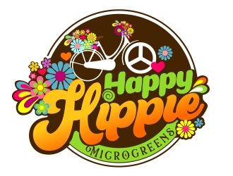 Happy Hippie Microgreens logo design by veron