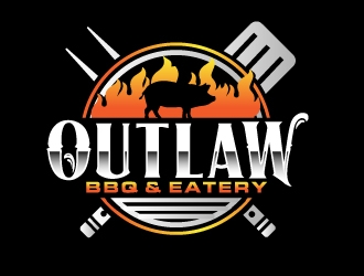Outlaw BBQ & Eatery logo design by AamirKhan
