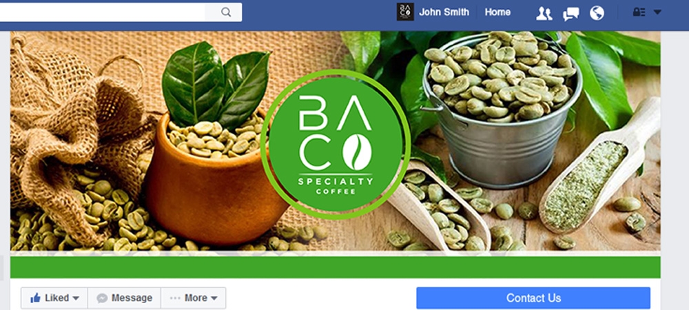 BA.CO Specialty Coffee logo design by Gelotine