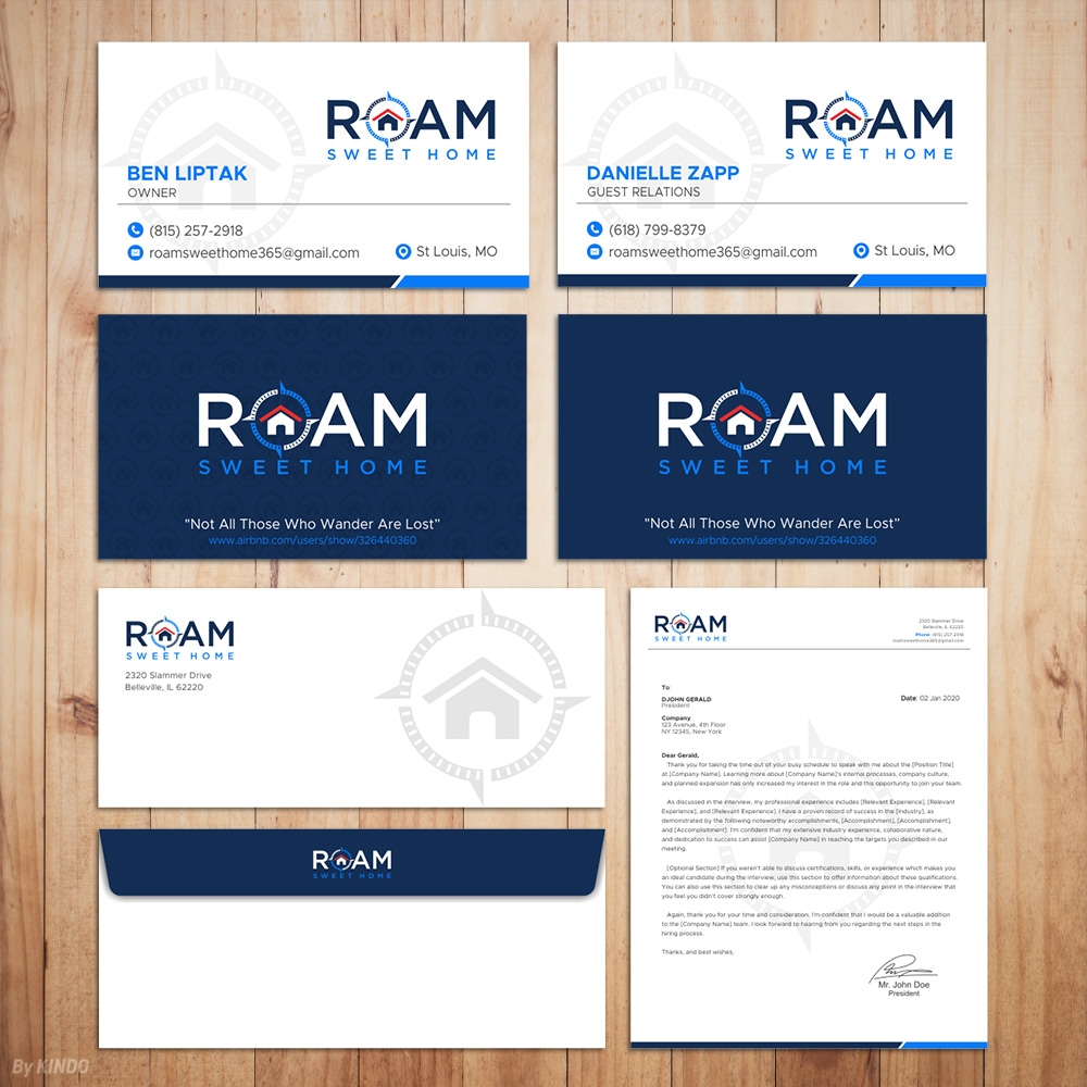 Roam Sweet Home logo design by Kindo