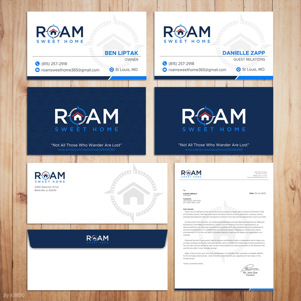 Roam Sweet Home logo design by Kindo