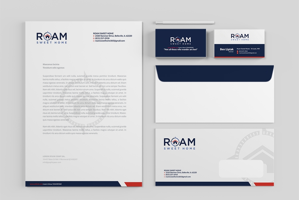 Roam Sweet Home logo design by Ulid
