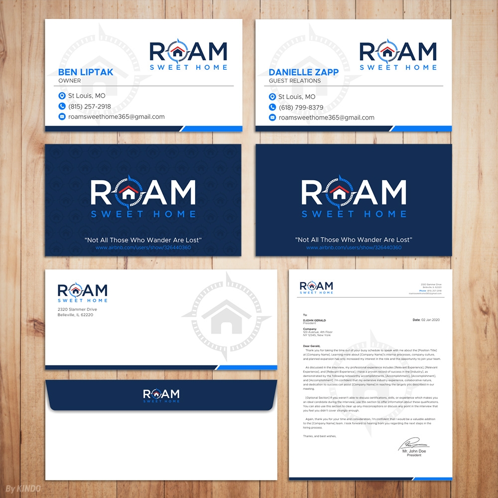 Roam Sweet Home logo design by Kindo