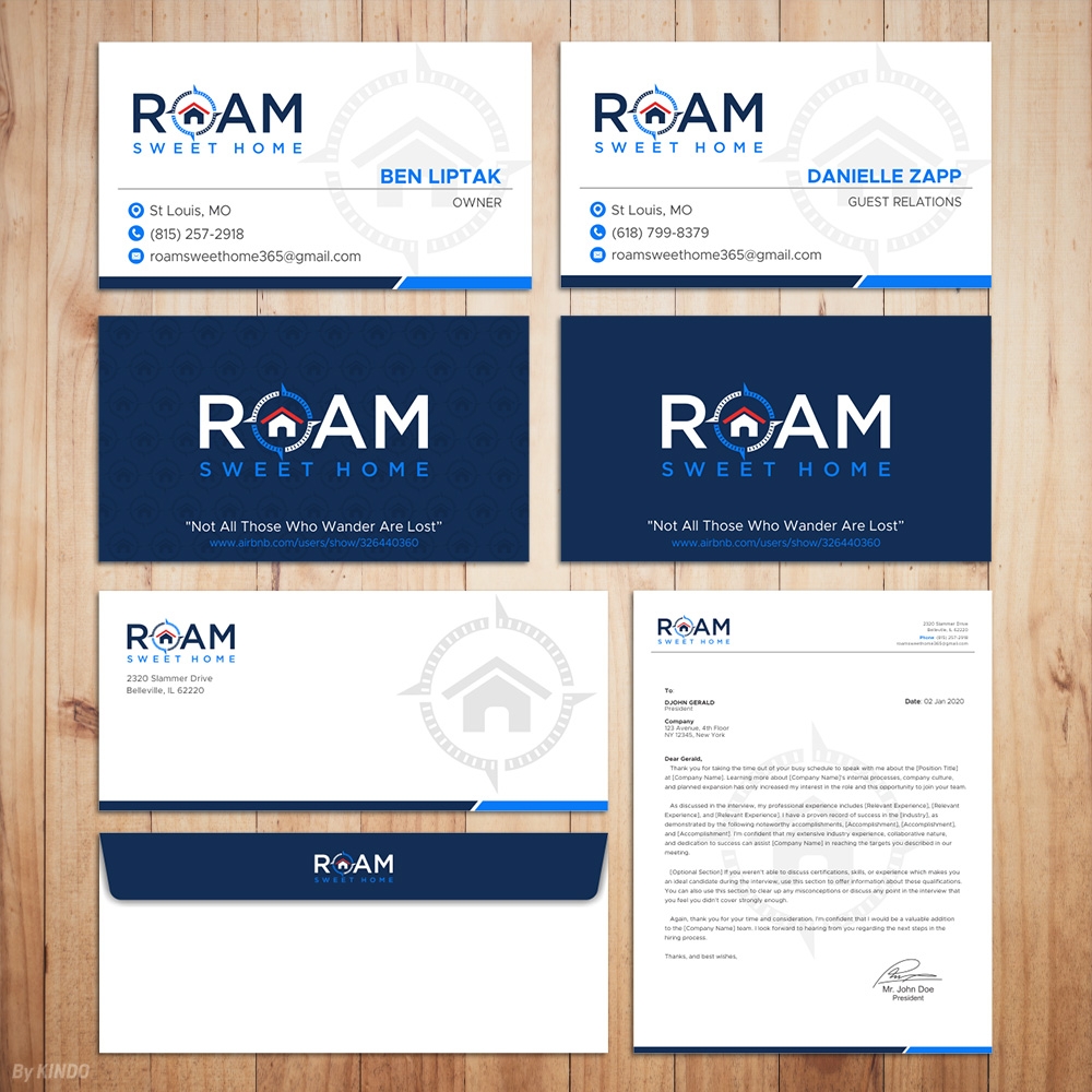 Roam Sweet Home logo design by Kindo