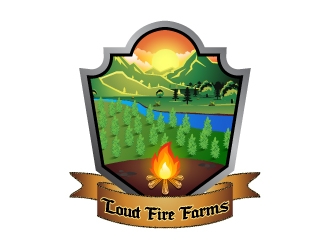 Loud Fire Farms logo design by Badnats
