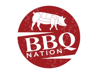 BBQ Nation logo design by MAXR