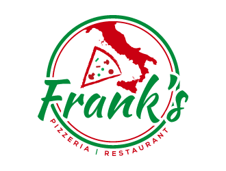 Franks Pizzeria Restaurant logo design by pencilhand