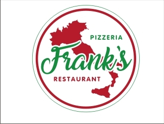 Franks Pizzeria Restaurant logo design by GURUARTS