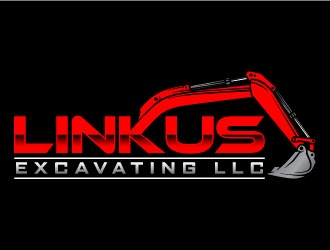 Linkus Excavating LLC  logo design by daywalker