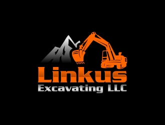 Linkus Excavating LLC  logo design by CreativeKiller