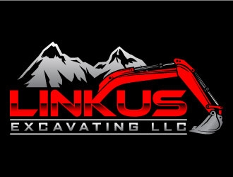Linkus Excavating LLC  logo design by daywalker