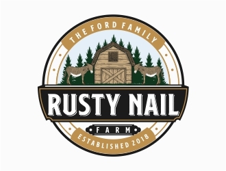 Rusty Nail Farm logo design by Alfatih05
