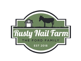 Rusty Nail Farm logo design by AamirKhan