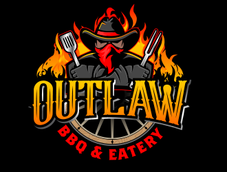 Outlaw BBQ & Eatery logo design by scriotx
