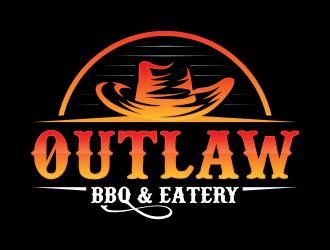 Outlaw BBQ & Eatery logo design by restuti