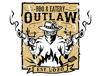 Outlaw BBQ & Eatery logo design by haze