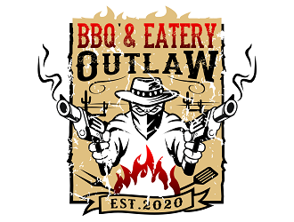 Outlaw BBQ & Eatery logo design by haze