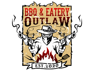 Outlaw BBQ & Eatery logo design by haze