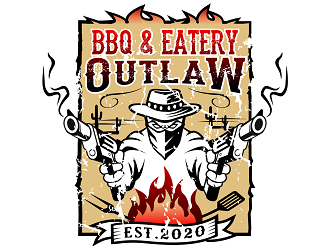Outlaw BBQ & Eatery logo design by haze