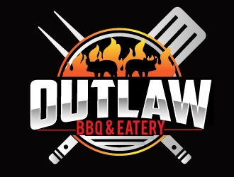 Outlaw BBQ & Eatery logo design by AamirKhan