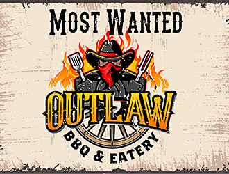 Outlaw BBQ & Eatery logo design by scriotx