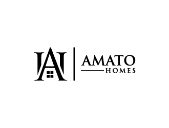 Amato Homes logo design by jafar