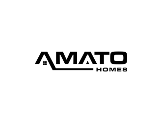 Amato Homes logo design by haidar