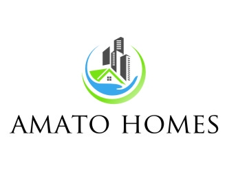 Amato Homes logo design by jetzu